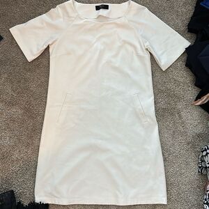Brass White A-Line Dress White with pockets Small